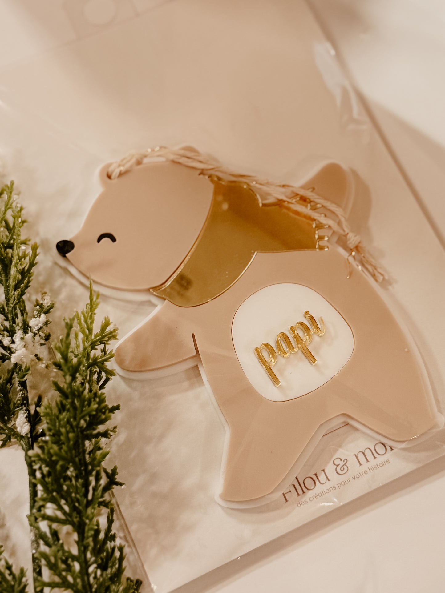 Ornement de Noël papi - prêt à partir