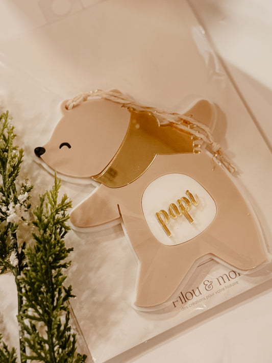 Ornement de Noël papi - prêt à partir