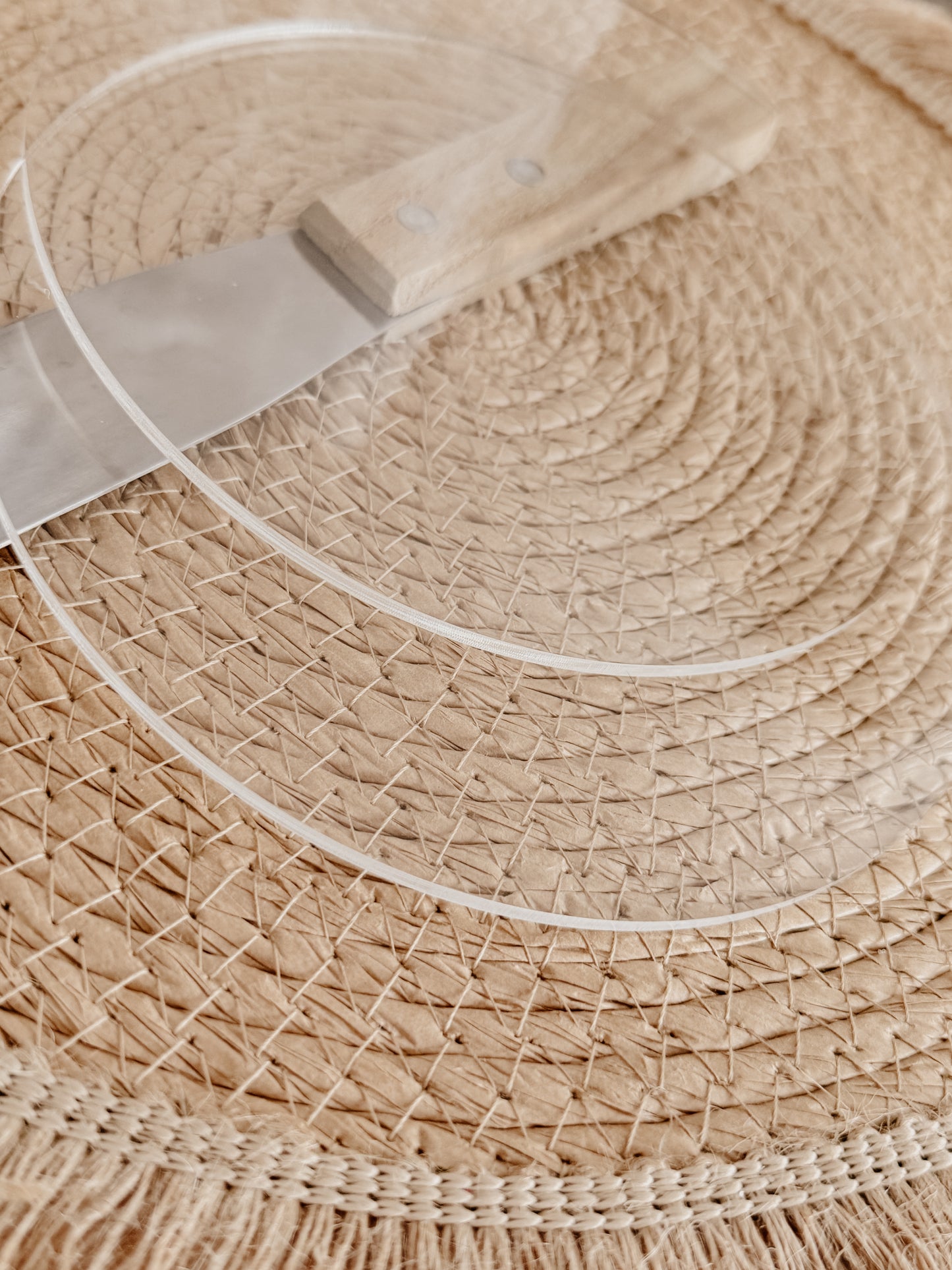 Disque d'acrylique pour la pâtisserie - cercle