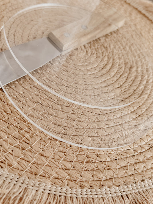 Disque d'acrylique pour la pâtisserie - cercle