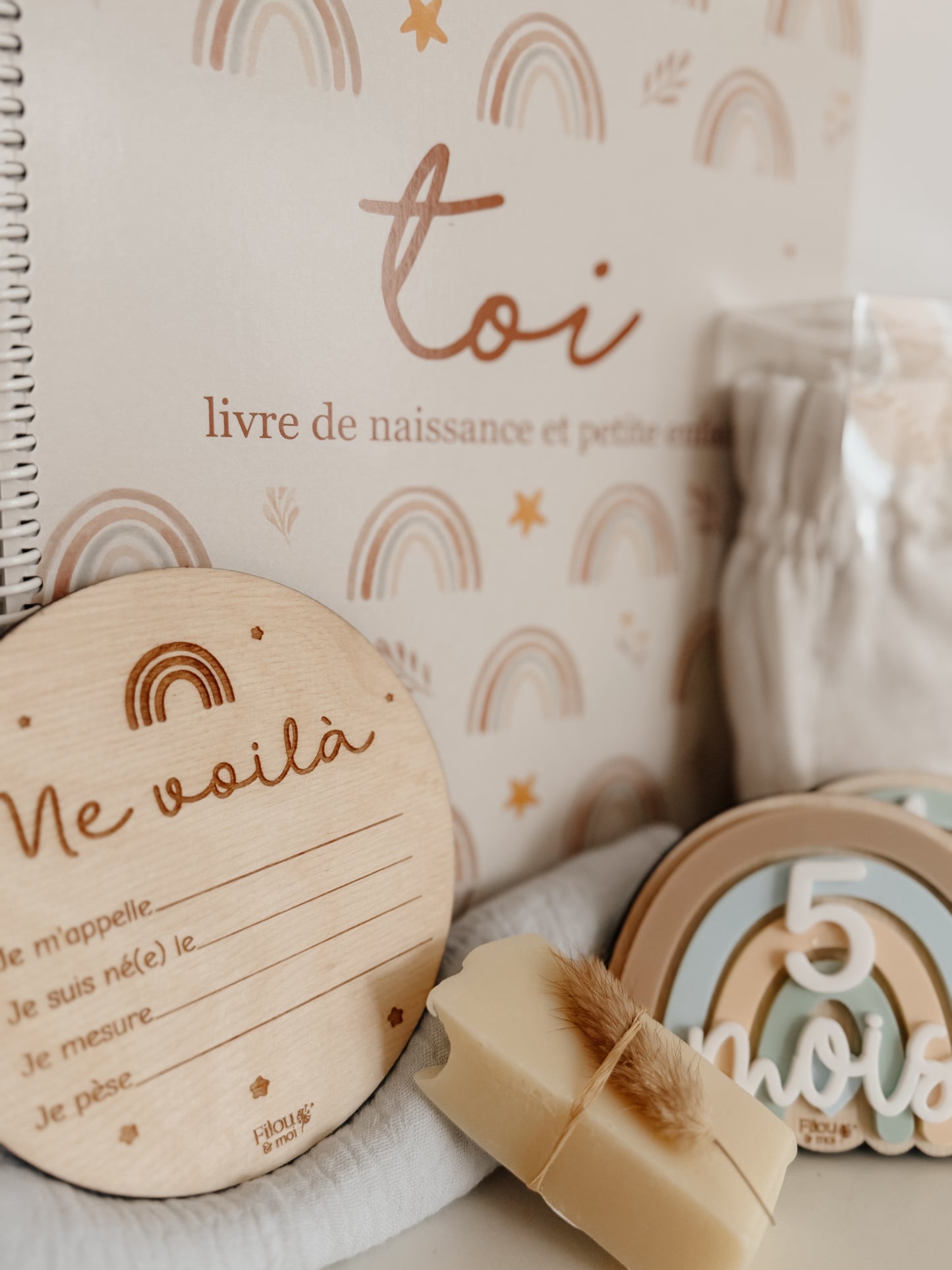 Ensemble de naissance complet - arc-en-ciel
