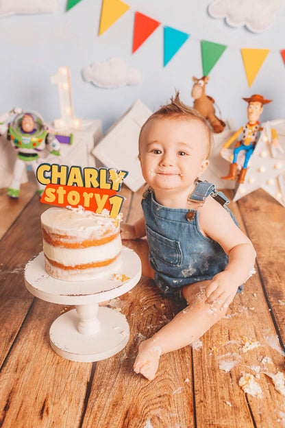 Cake topper personnalisé - Thématique jouets