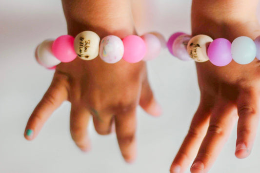 Bracelet enfant - licorne d'amour - Glow in the dark