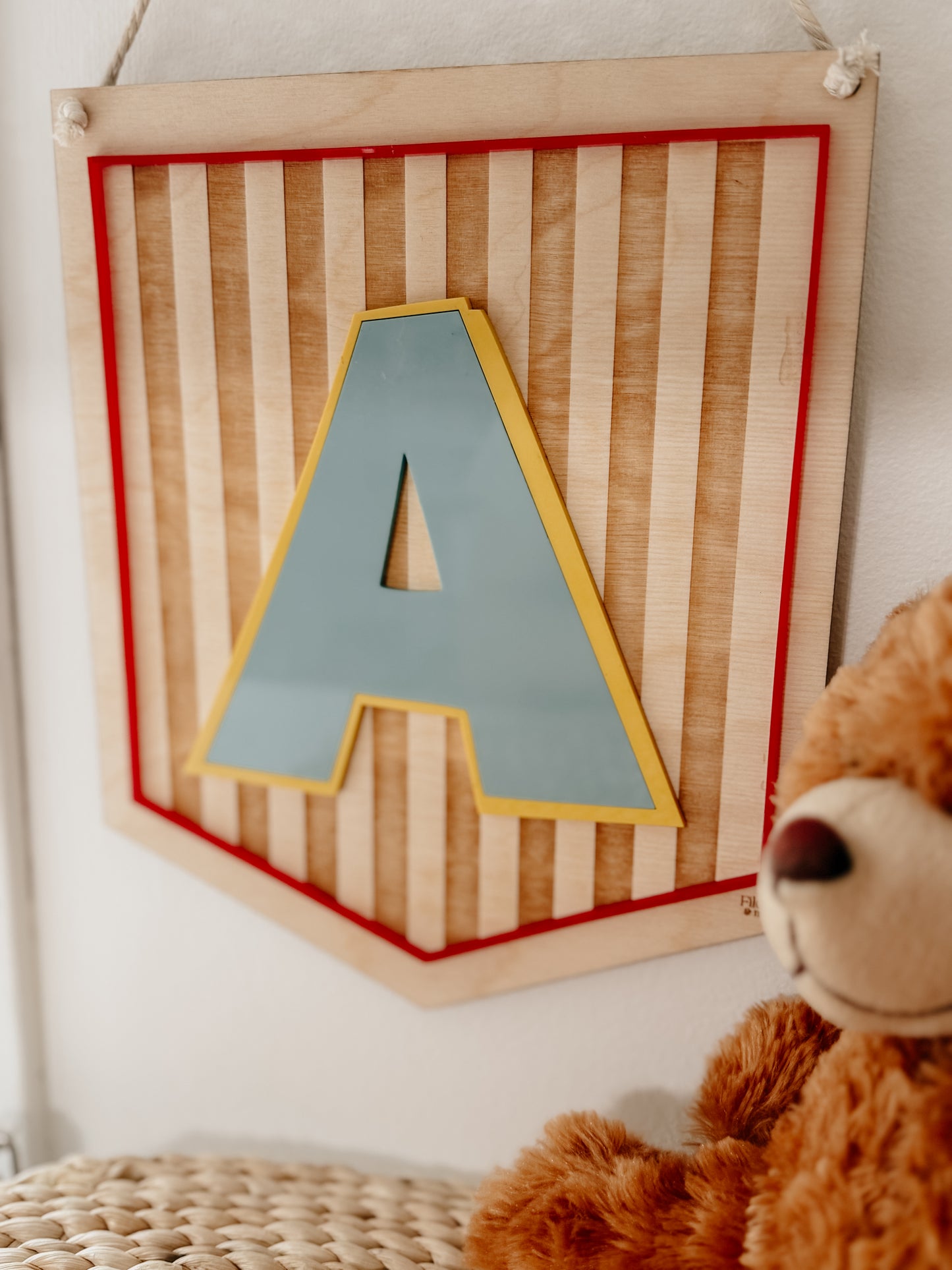 Fanion de chambre à lettre