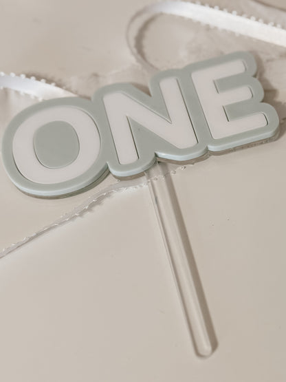 Cake topper ONE