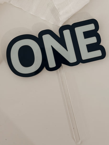 Cake topper ONE