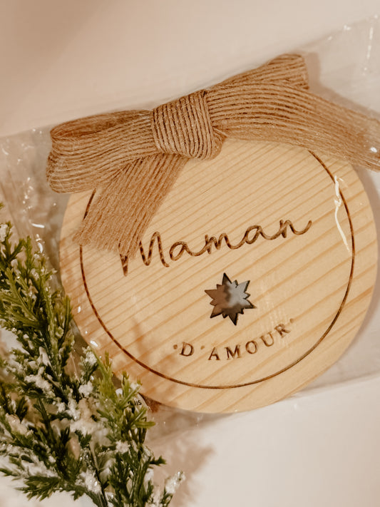 Ornement de Noël maman - prêt à partir