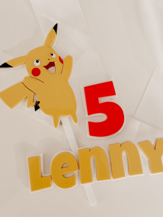 Cake topper personnalisé - Thématique animée