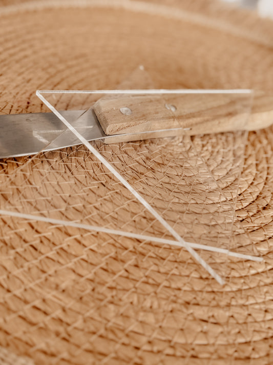 Disque d'acrylique pour la pâtisserie - triangle