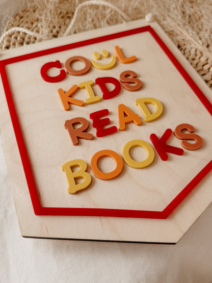 Bannière cool kids read books
