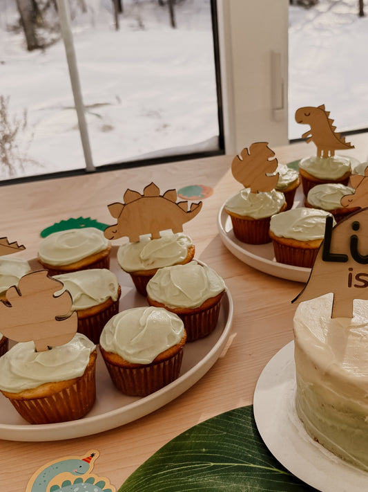 Minis cake topper - Thématique dinosaure