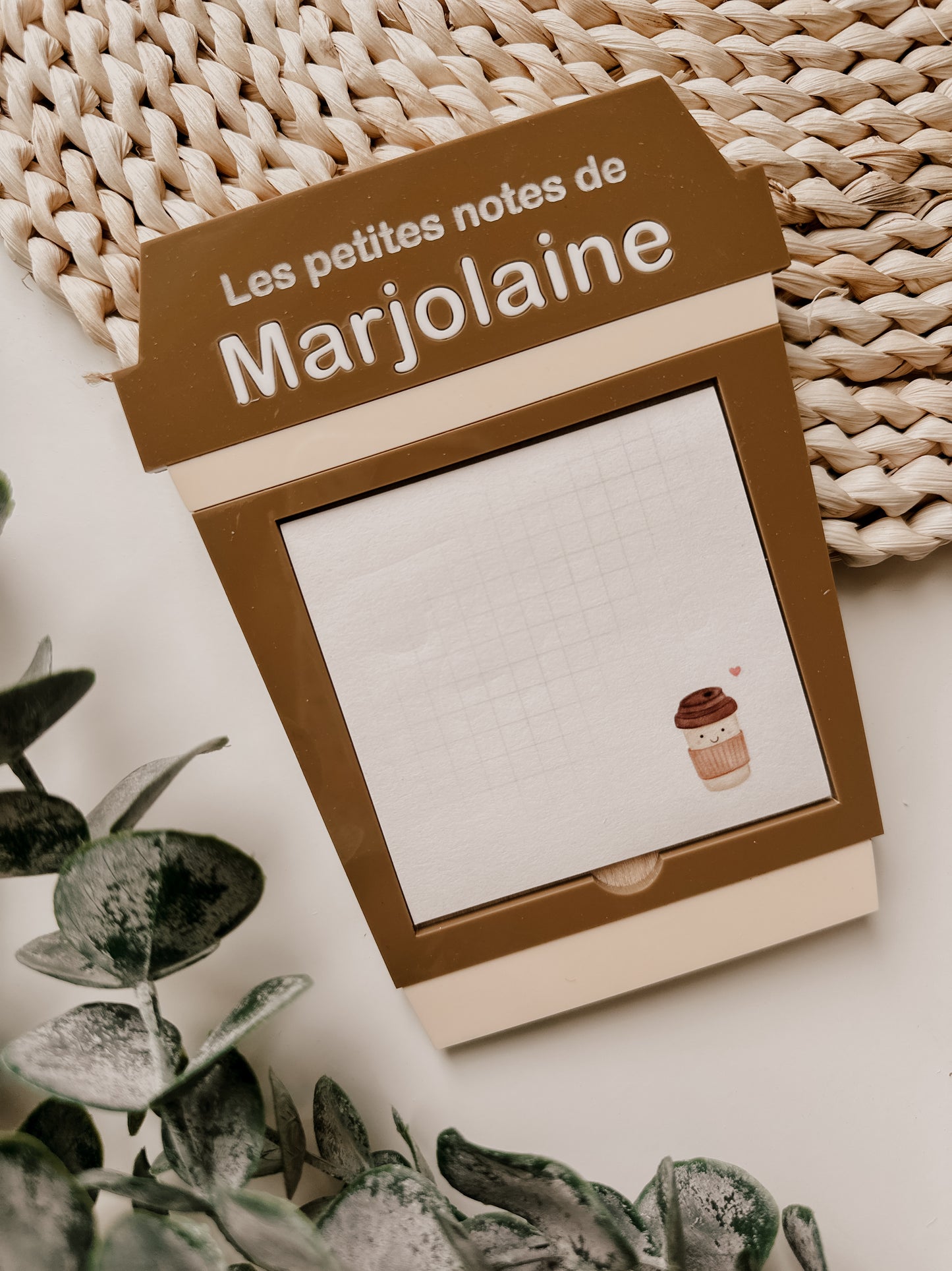 Support à post it - Collaboration avec Papier Sucré - modèle café