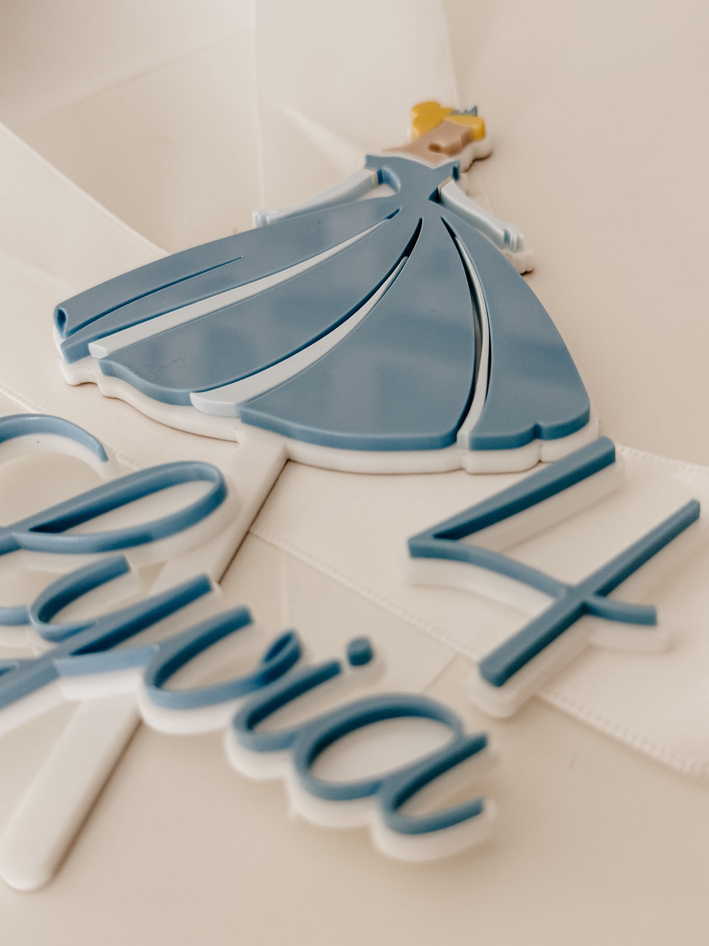 Cake topper personnalisé - Thématique princesse