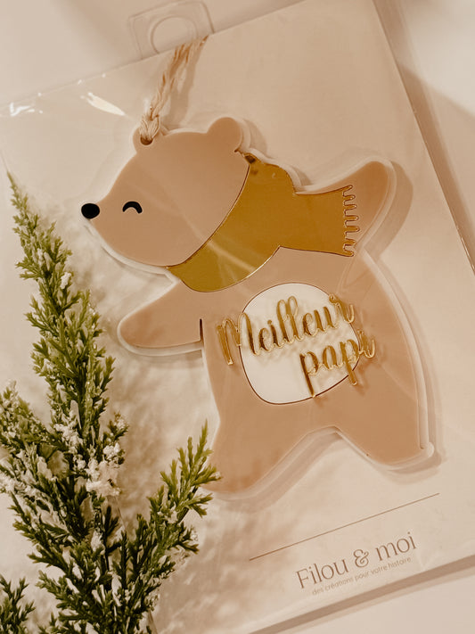 Ornement de Noël papi - prêt à partir