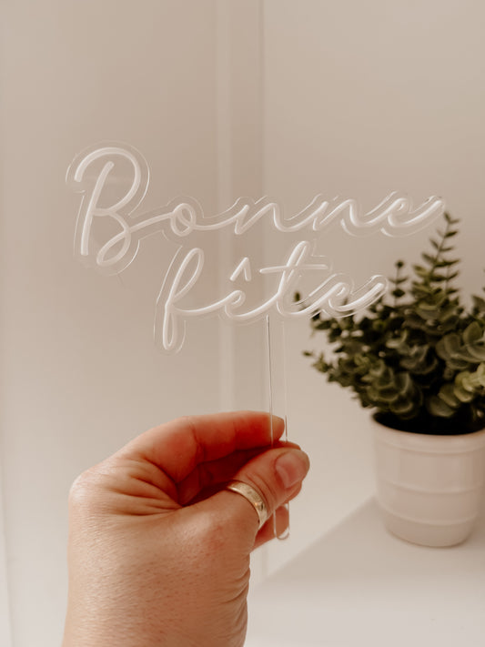 Cake topper : Bonne fête