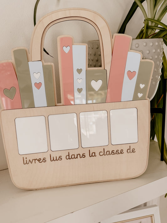 Compteur de livres pour professeur/éducateur - format géant