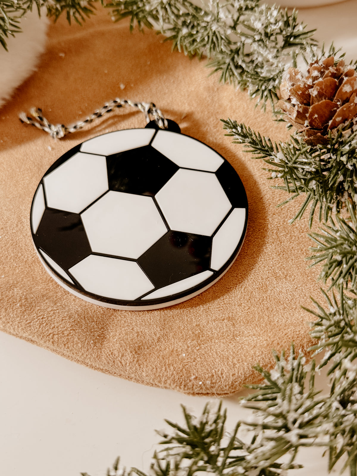 Ornement de Noël soccer- personnalisable