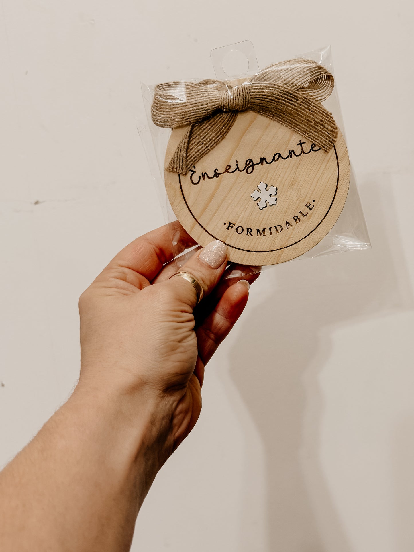 Ornement de Noël enseignant - prêt à partir