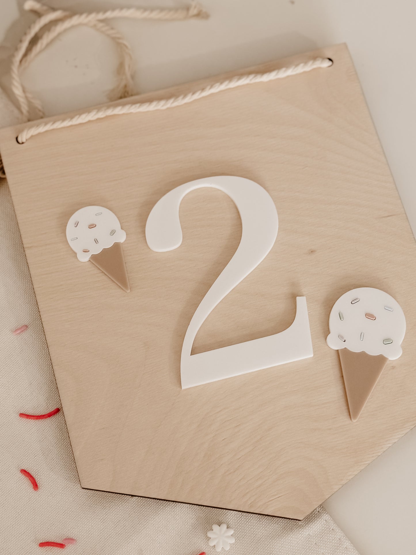 Bannière crème glacée - personnalisable