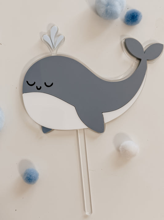 Cake topper - Thématique baleine