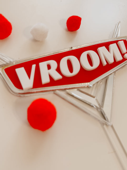 Cake topper - Thématique voiture de course