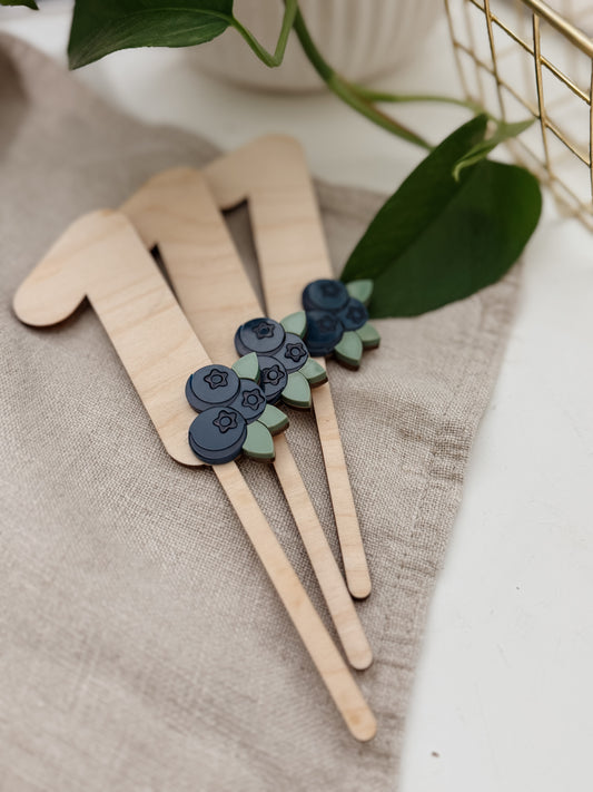 Cake topper - Thématique bleuets