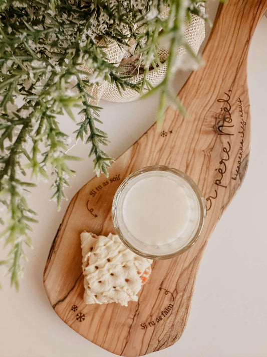 Planche à biscuits pour le père Noël